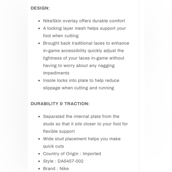 NEW NO BOX 8-14 NIKE VAPOR EDGE ELITE 360 2 'LIGHT SMOKE GREY Football Cleat - Picture 3 of 15